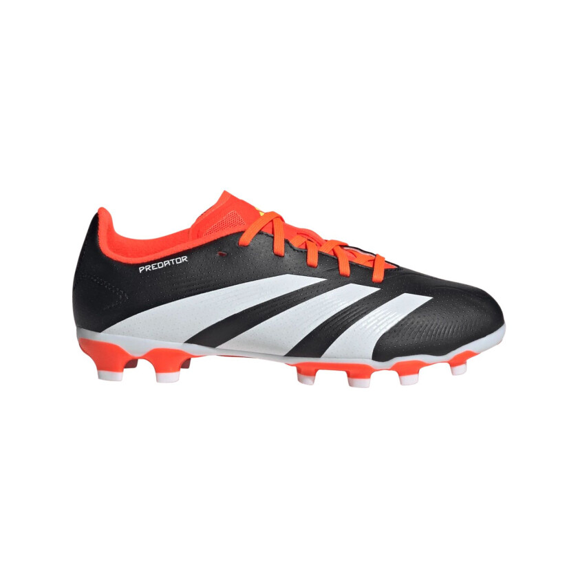 adidas Predator League Low MG / Q1 24, fotballsko gress og kunstgress, junior Core Black/Ftwr Whit