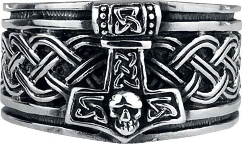 Ring - Thors Hammer - Herrer - sølvfarget