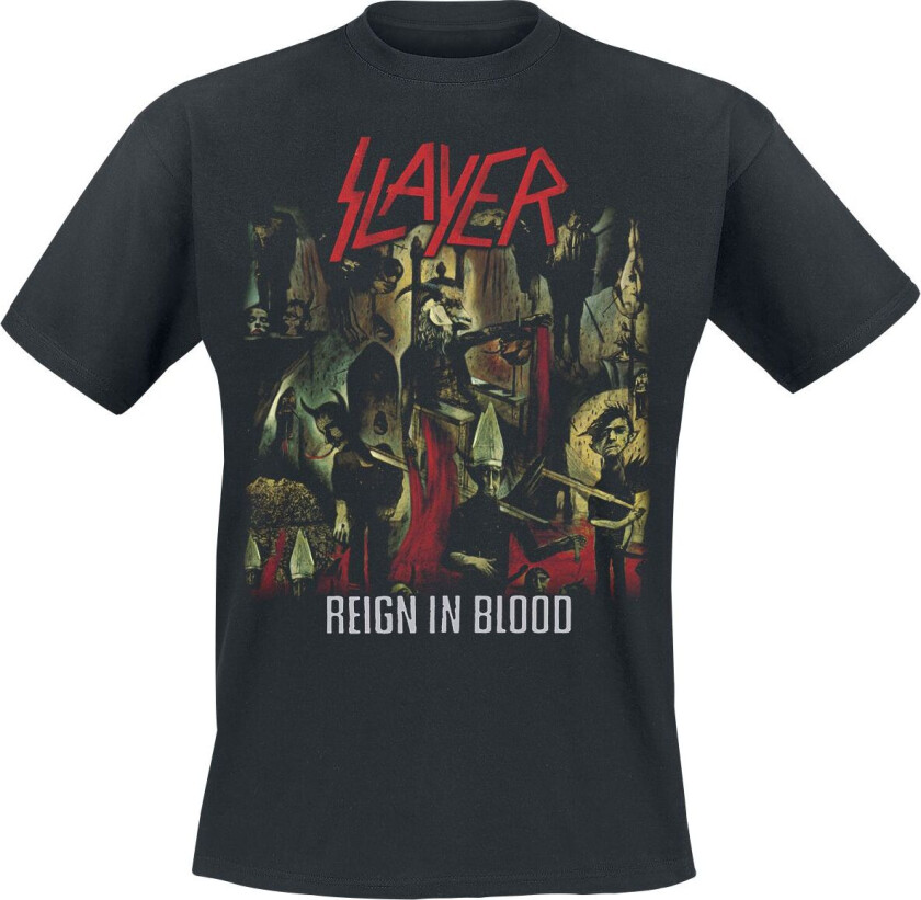 T-skjorte - Reign In Blood - S til 5XL - Herrer - svart