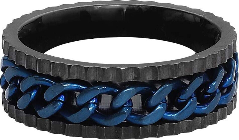 Ring - Chain - Herrer - svart-blå