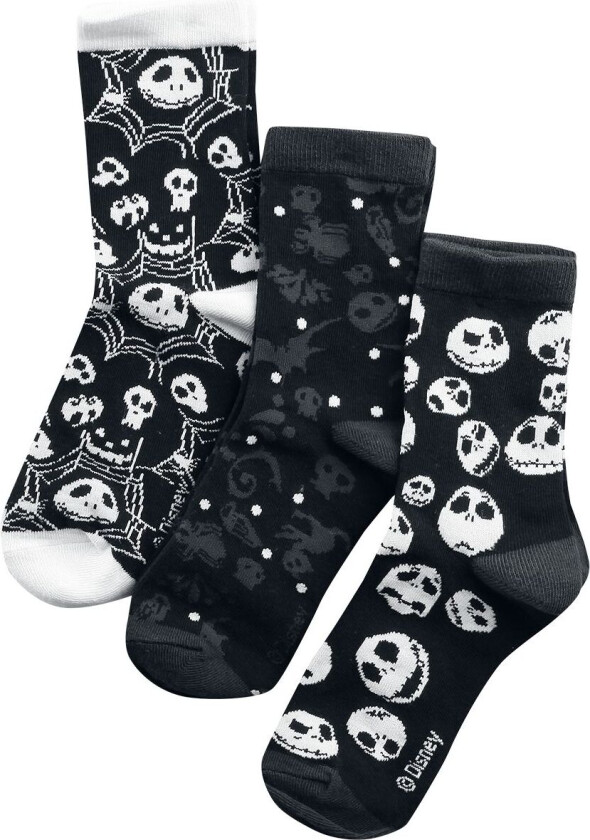 Disney Sokker - Skulls And Cobwebs - EU35-38 til EU 39-42 - Damer - flerfarget