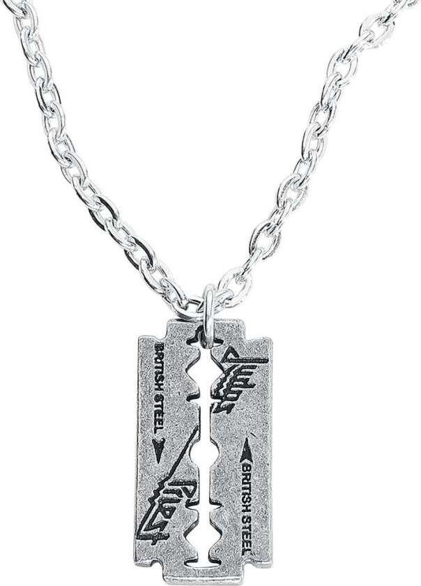 Halskjede - Razorblade - Damer - sølvfarget