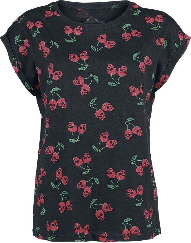 Rockabilly T-skjorte - T-skjorte for damer - S til 5XL - Damer - svart