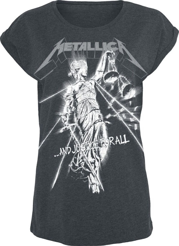 Metallica T-skjorte - Raining Light - M til 5XL - Damer - grå