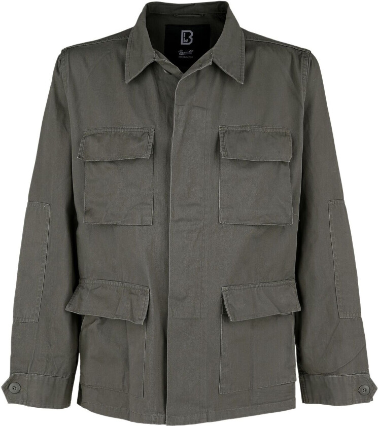 Overgangsjakke - BDU Twill Jacket - S til 3XL - Herrer - olivengrønn