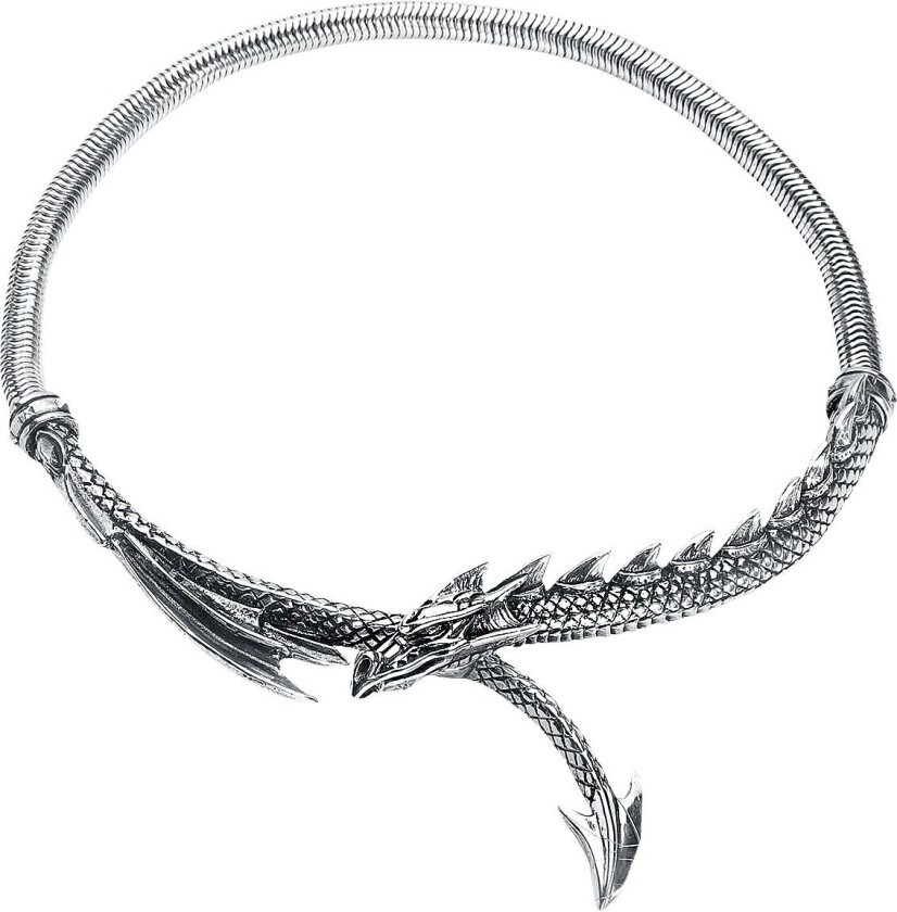 Goth Halskjede - Dragons Lure smykke - Damer - sølvfarget