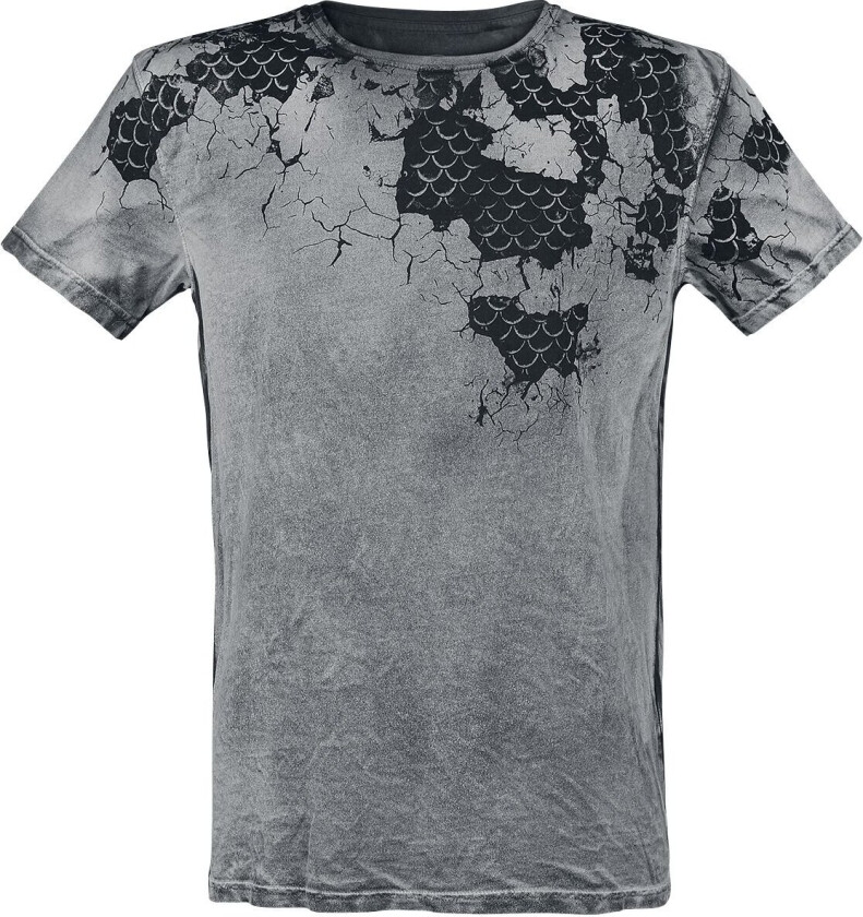 Goth T-skjorte - Scales Inside - M til 3XL - Herrer - grå