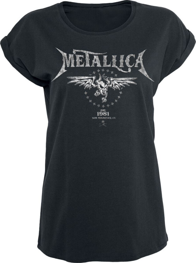 Metallica T-skjorte - Biker - S til 5XL - Damer - svart