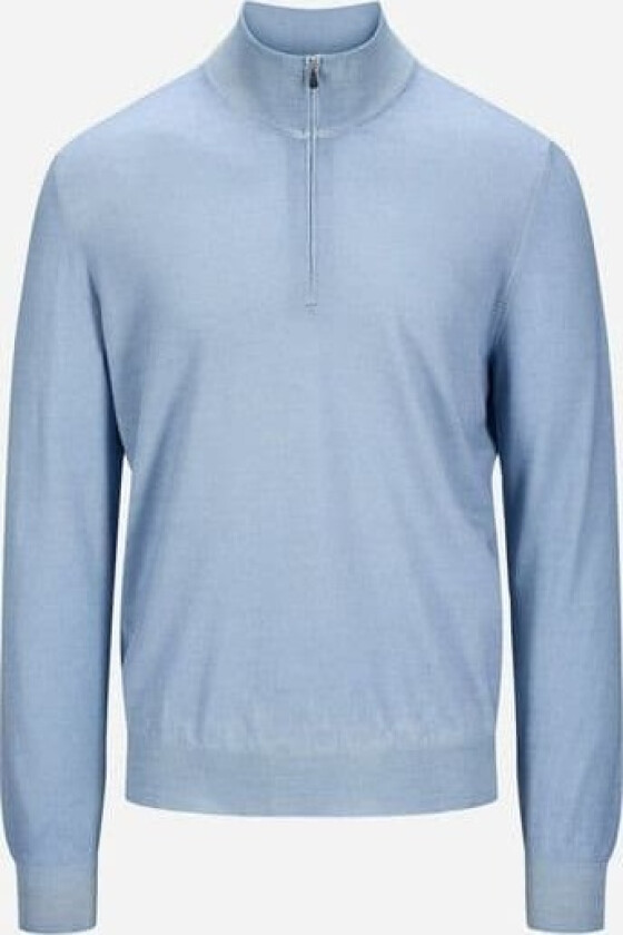 Half Zip Vintage Merino - Light Blue Blå 46