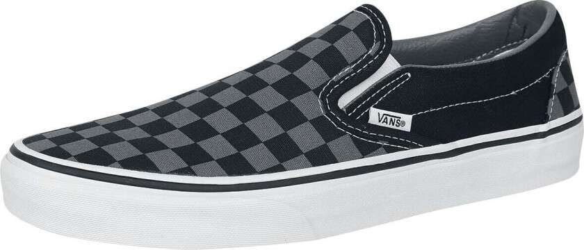 Sneakers - Classic Slip-On Checkerboard - EU41 til EU47 - Herrer - svart-grå