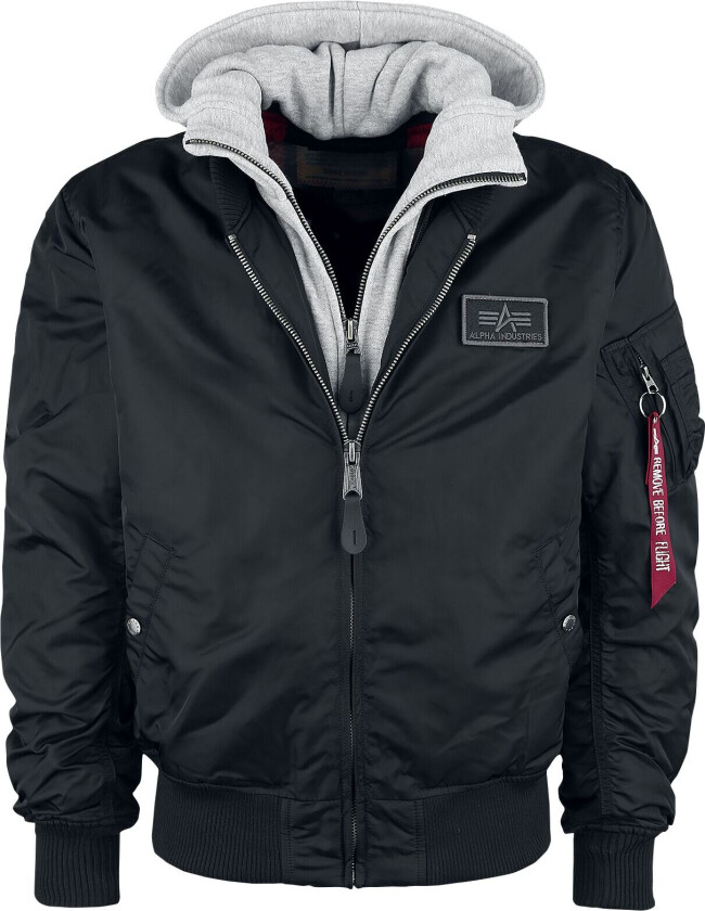 Alpha Industries Bomber jakke - MA-1-D-Tec - M til XL - Herrer - svart