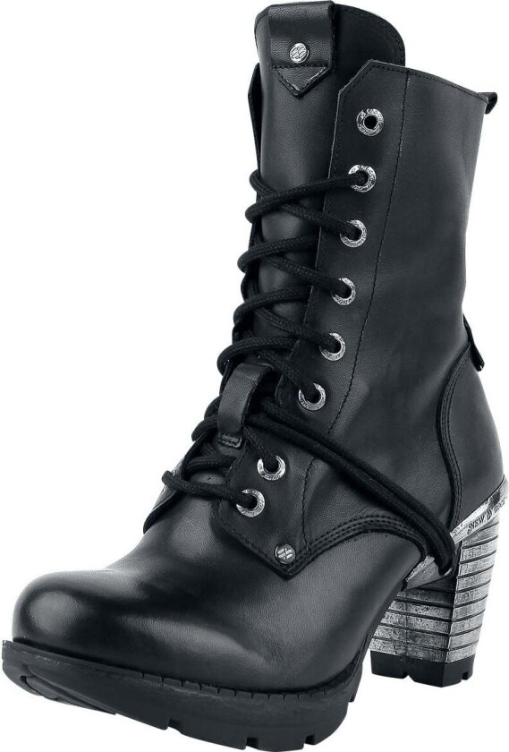 Goth Boot - Trail Negro Tacon Acero - EU36 til EU43 - Damer - svart