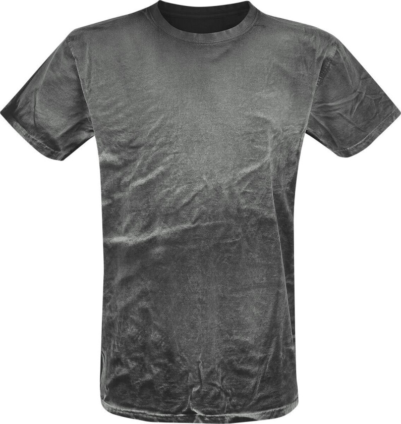T-skjorte - Spray Washed Black Shirt - S til 3XL - Herrer - grå