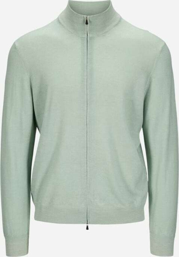 Full Zip Vintage Merino - Light Green Grønn 52