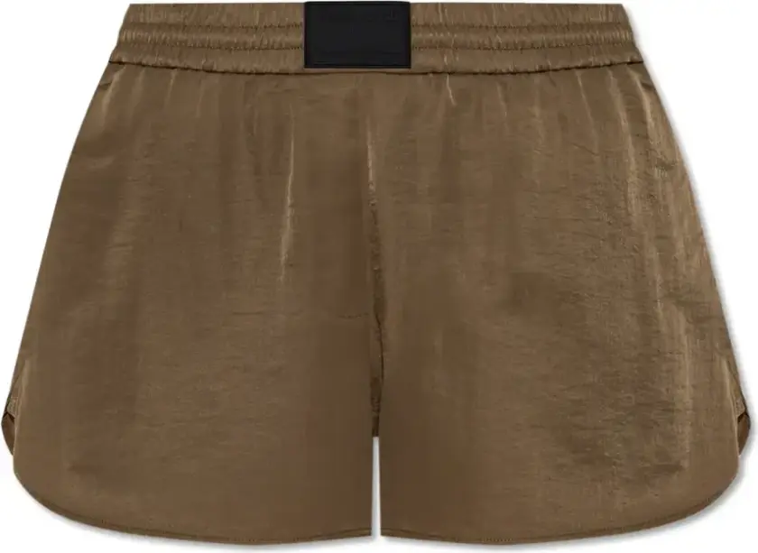 Dame, Shorts, Brun, M