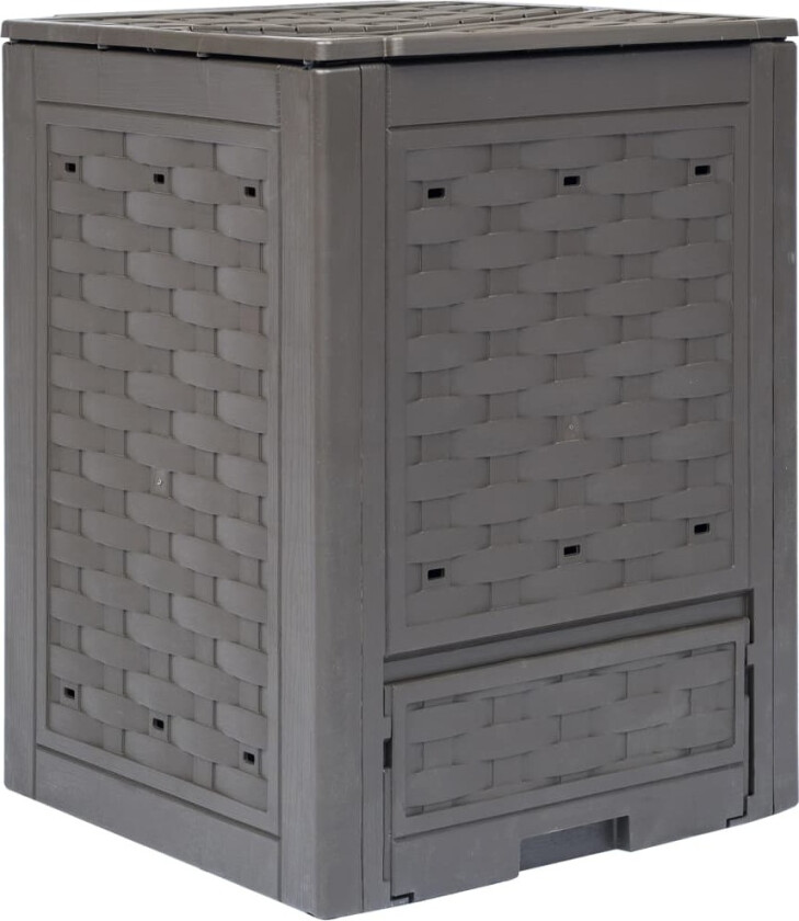 Kompostkasse 60x60x83 cm 300 L - brun