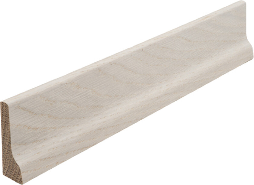 Fotlist eik 15x045 profilert ideal hvitpigmentert