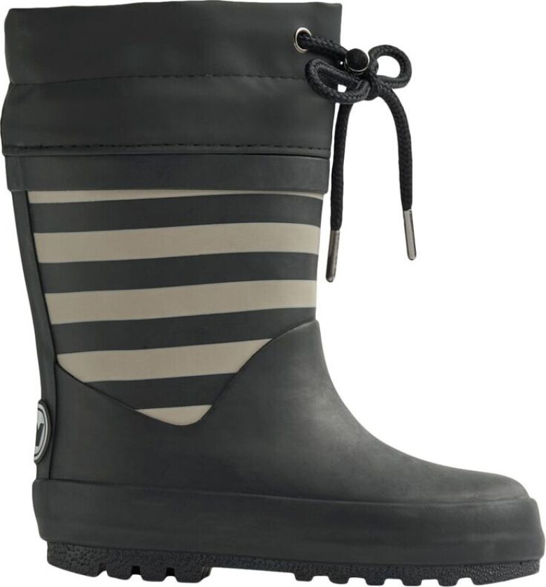Stripete Fôrede Gummistøvler Svart | Svart | 28 EU