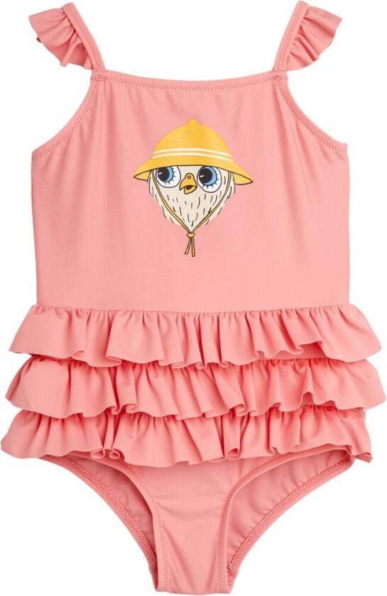 Owl Frill Badedrakt Rosa | Rosa | 104/110 cm