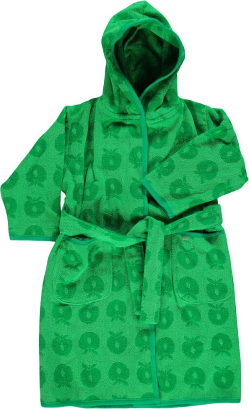 Mønstret Badekåpe Med Epler Grønn | Grønn | 7-8 years