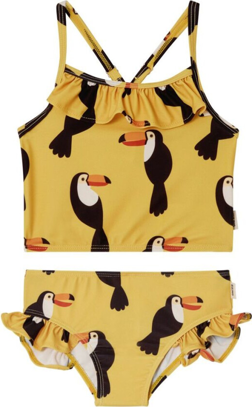 Fiji Mønstret Tankini Med Tukaner Harvest Yellow | Gul | 86/92 cm