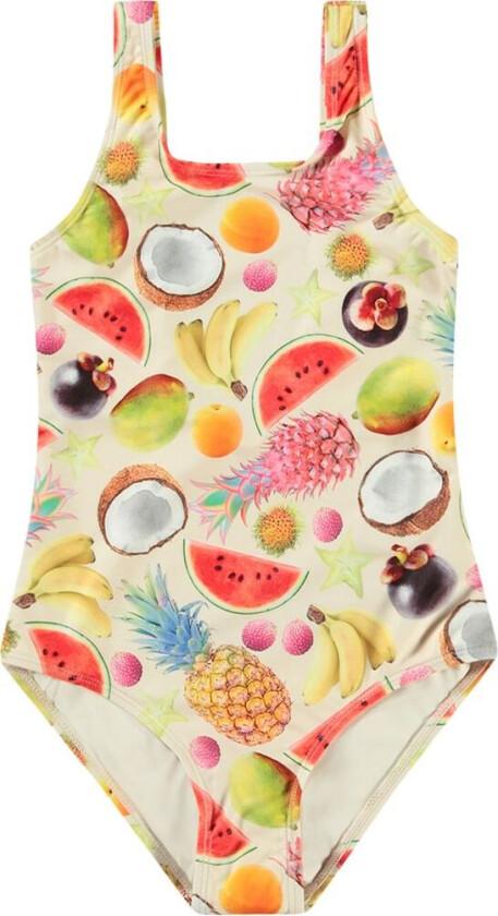 Magical Fruits Print Nika Badedrakt | Beige | 86 cm