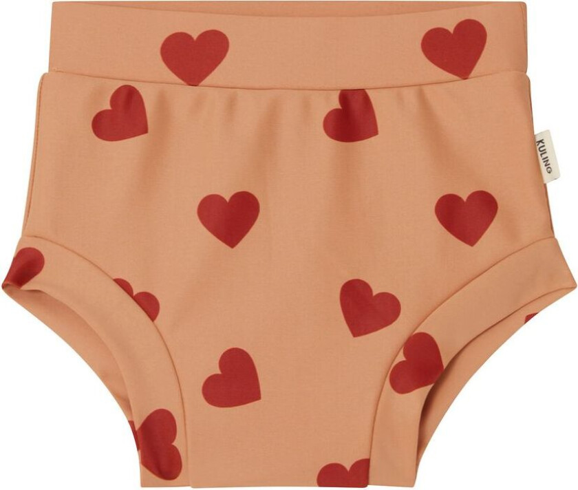 Marstrand Hjertemønstret Svømmebleie Terracotta | Oransje | 86/92 cm