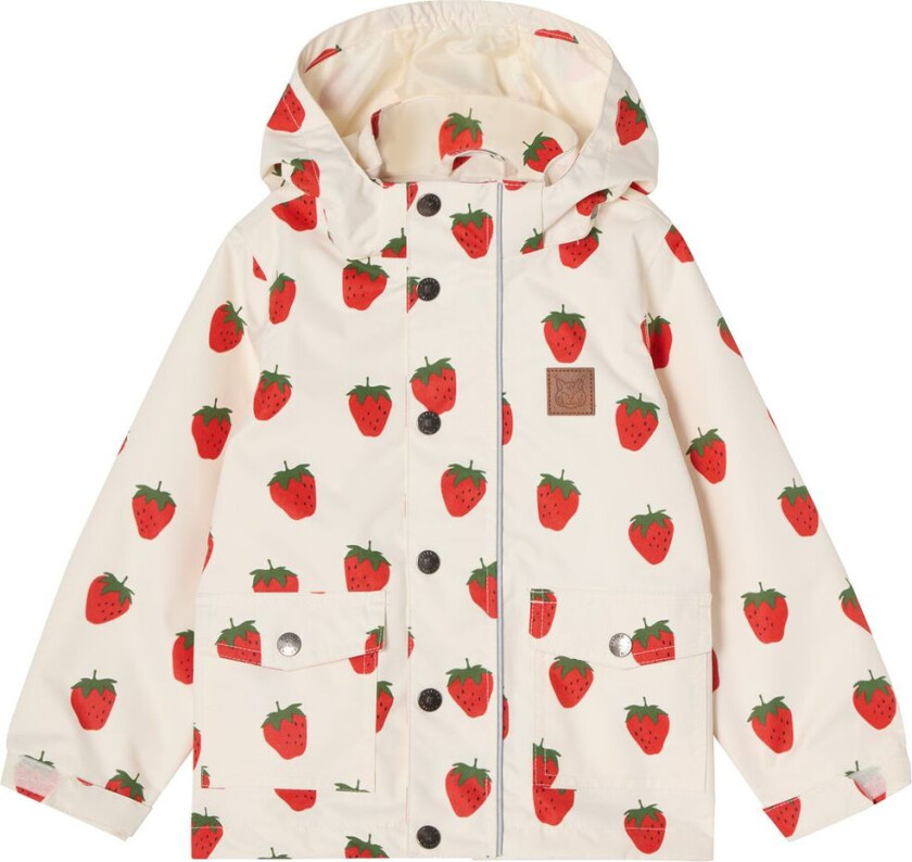 Stockholm Skalljakke Strawberry | Hvit | 104 cm