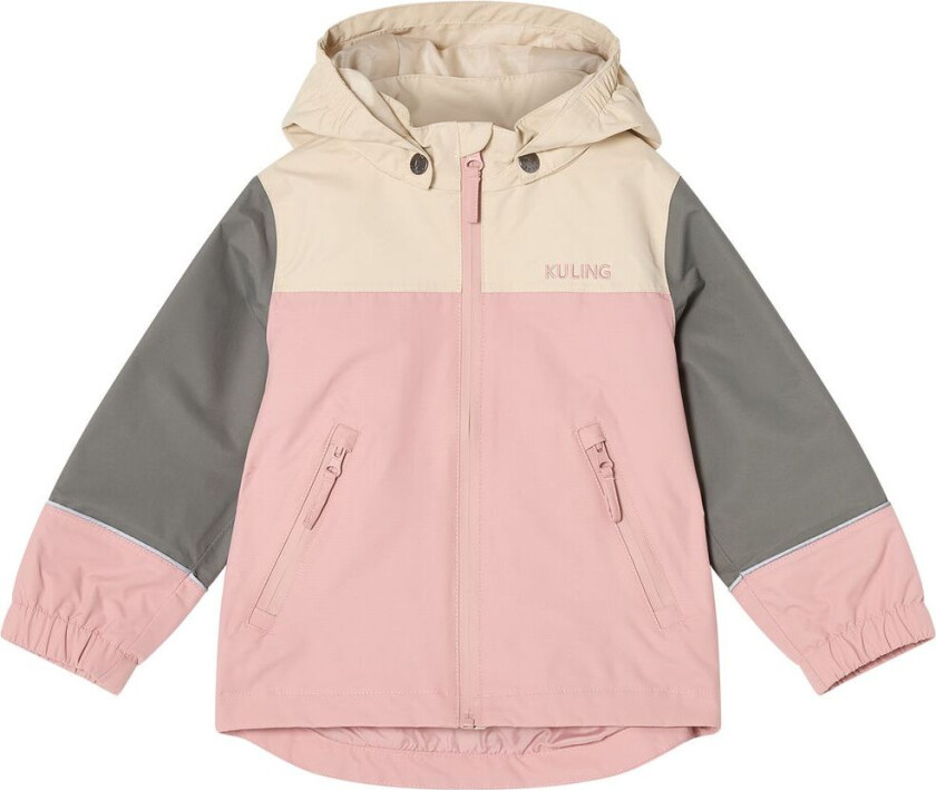Lillehammer Kontrastfarget Skalljakke Green/Woody Rose | Rosa | 92 cm