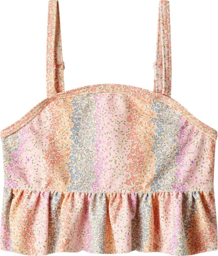 Lærke Bikini Rainbow Flowers | Rosa | 98 cm