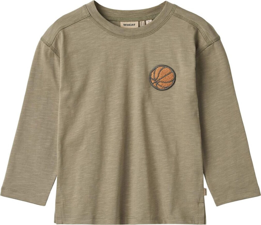 T-skjorte L/S Barny Dry Sage | Grønn | 98 cm