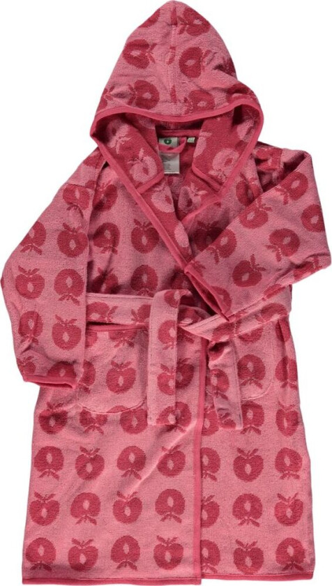Mønstret Badekåpe Med Epler Sea Pink | Rosa | 5-6 years