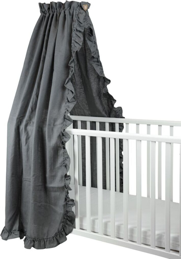 Bilde av Sengehimmel lin med volang Graphite Grey | Grå | 0