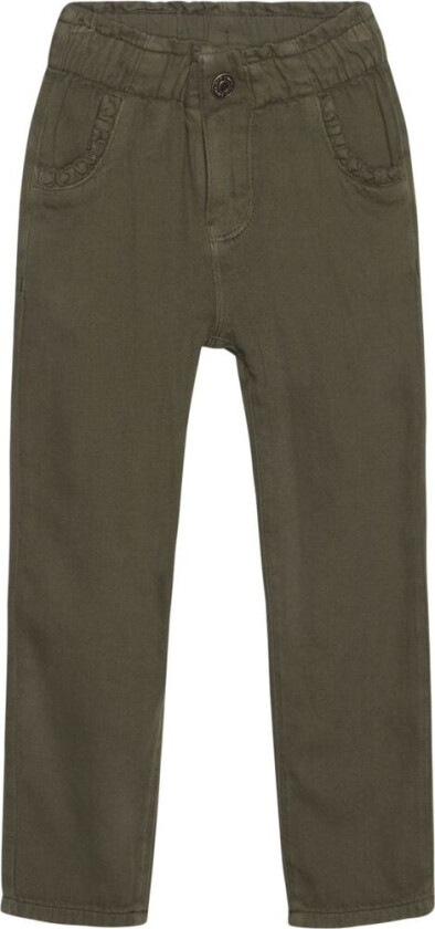 Twill Bukser Olive Night | Grønn | 122 cm