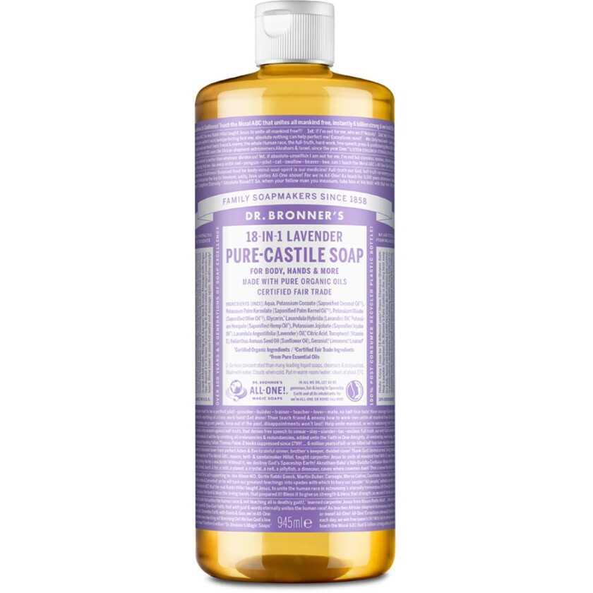 Pure Castile Liquid Soap Lavender, 945 ml  Håndsåpe