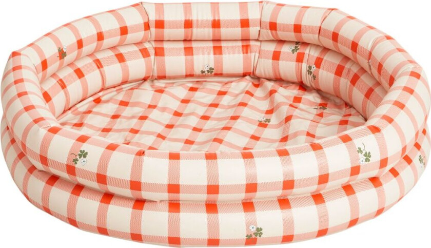 90 x 20 Ginghamt Badebasseng Sorrel Red | Rød | 2-6 years