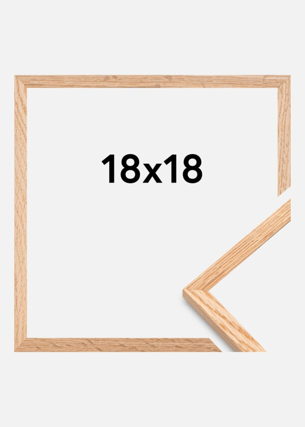 Ramme Tynn Eik Akrylglass 18x18 Cm
