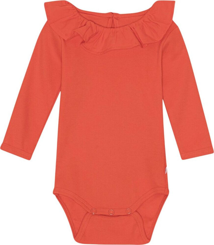 GOTS Faye Baby Body Red Clay | Rød | 80 cm
