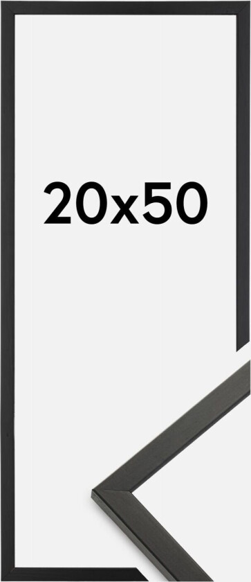 Ramme Galant Akrylglass Svart 20x50 Cm