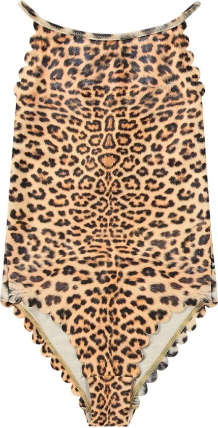 Leopard Print Noelle Badedrakt | Brun | 104 cm