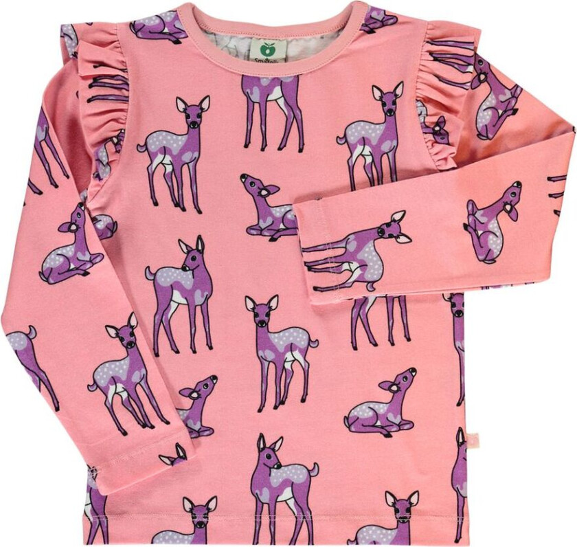Long-sleeved top with deer Bridal Rose | Rosa | 3-4 years