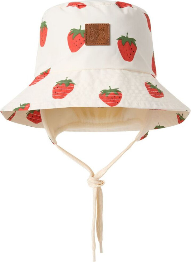 Venice Bøttehatt Regnhatt Strawberry | Hvit | 48 cm