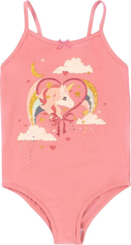 GOTS Riley Badedrakt Flamingo Plume | Rosa | 18 months