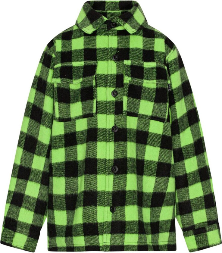 Hayes Rutete Skjortejakke Glowing | Grønn | 116 cm