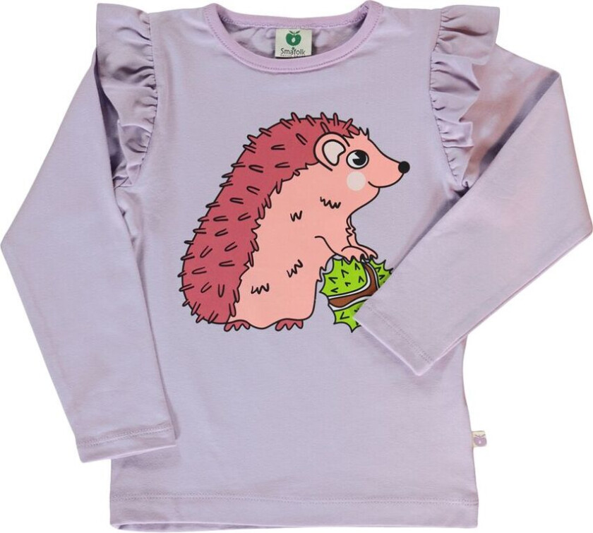 Long-sleeved top with hedgehog Orchid Petal | Lilla | 3-4 years