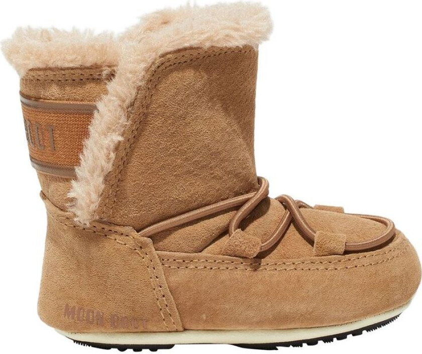 Moon Boot Krybbe semsket snøstøvler Whisky | Beige | 19-20 EU