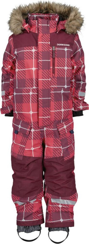 Polarbjörnen Vinterdress i Rusty Wine | Rød | 110 cm