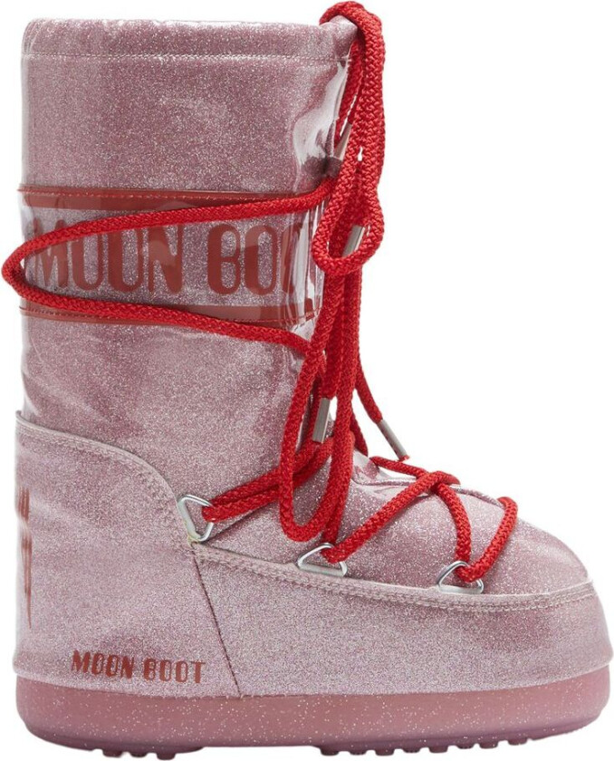 Moon Boot Ikon Glitter Snøstøvler Pink | Rosa | 23-26 EU