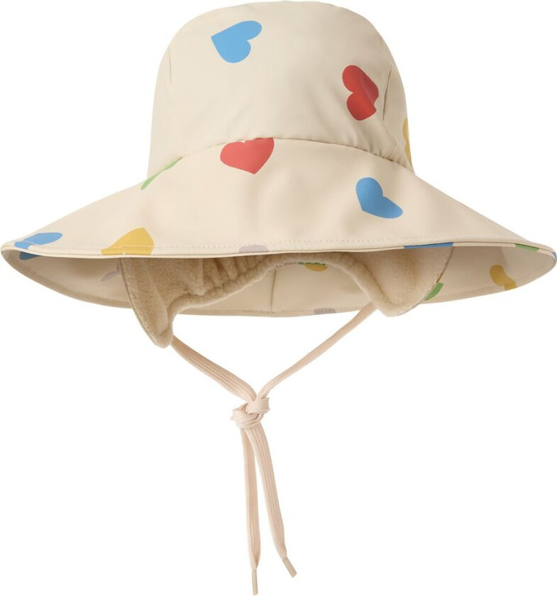 Vasa Regnhatt Rainbow Hearts | Hvit | 52 cm