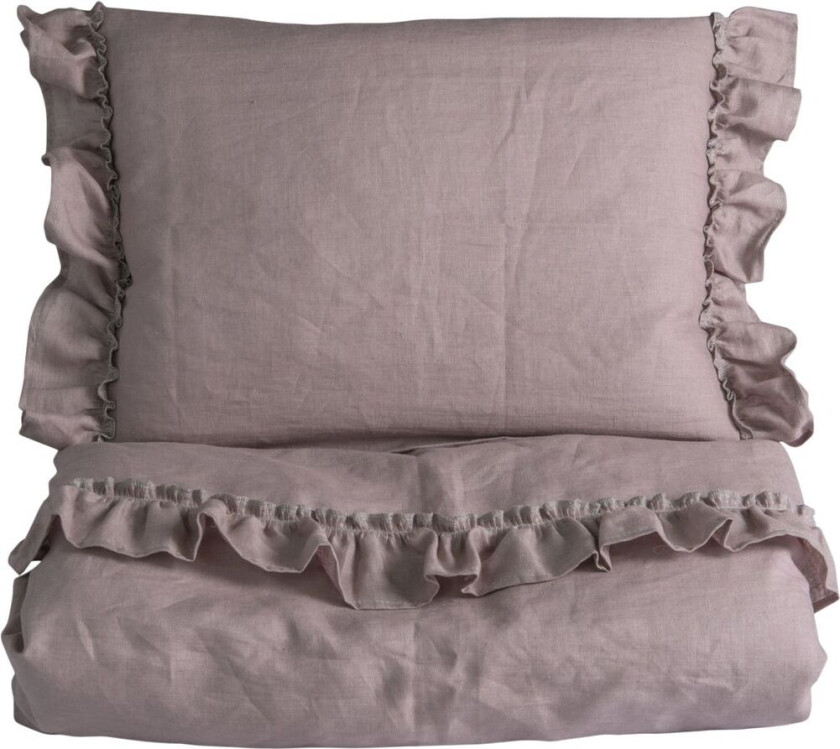 Sengesett med kappe til sprinkelseng/ babyseng Dusty Pink | Rosa | 0